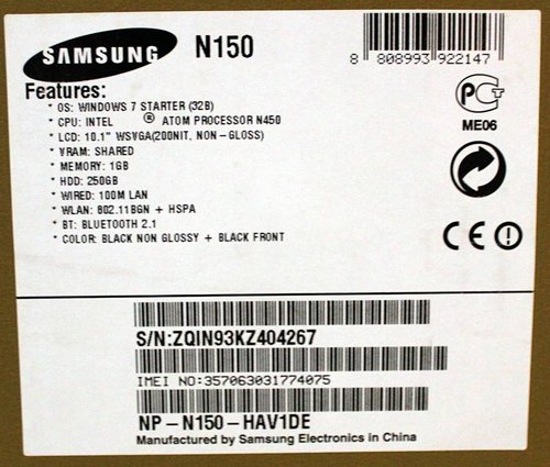 Netbook Samsung N150 (4).jpg (98.91 KiB) 2361-mal betrachtet Netbook Samsung N150 (4).jpg